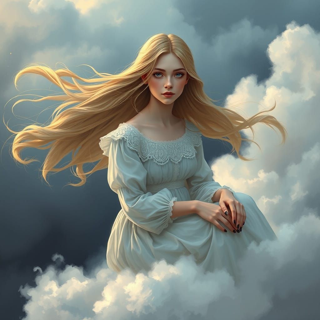 Dreamlike Beauty on a Whispering Cloud