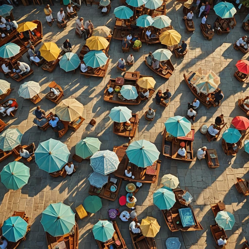 Ottoman Beach Scene in Style of Favretto and Boldini