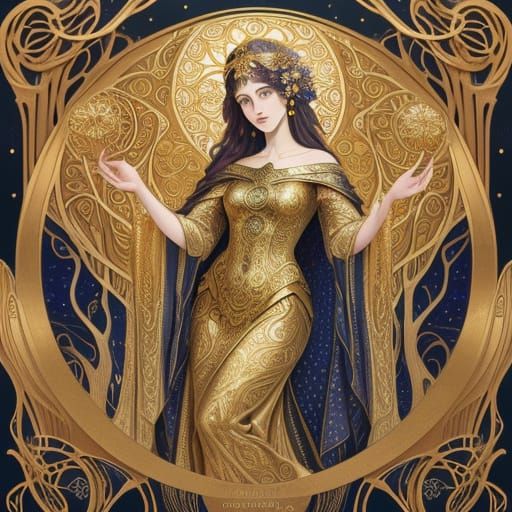 Luxurious Art Nouveau Tree of Life