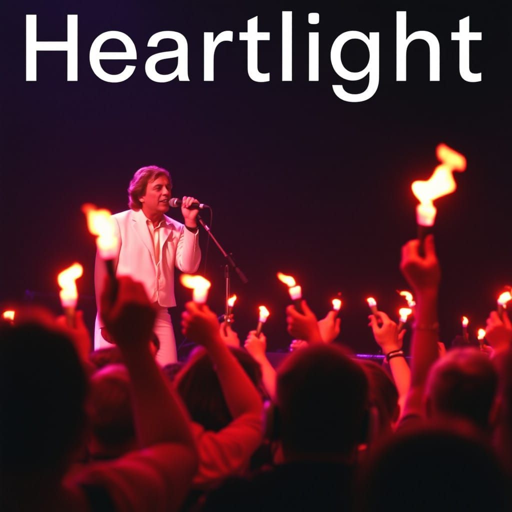 80s Concert Scene Illuminated by Heartlight
