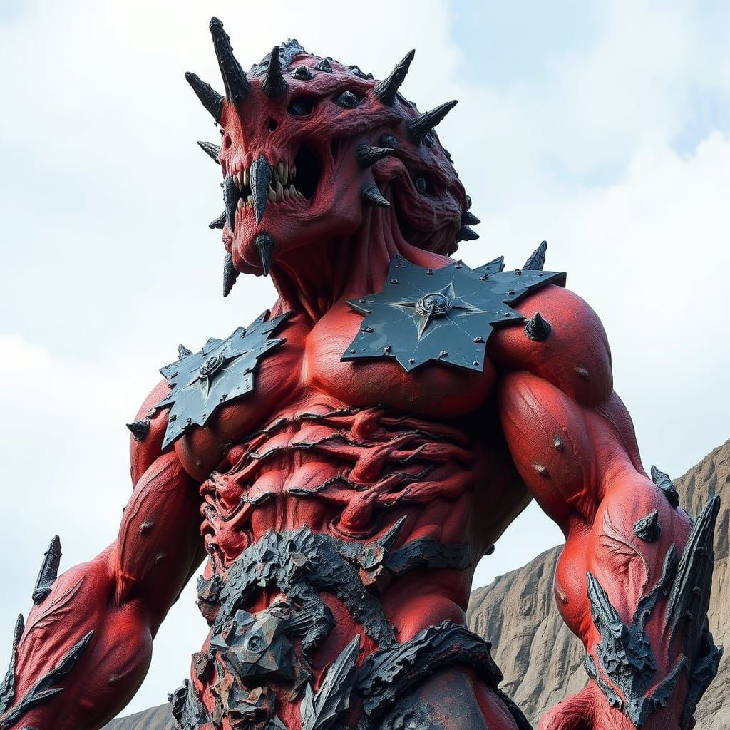 Gorlithe, Colossal Mineral Titan in Dark, Haunting Industria...