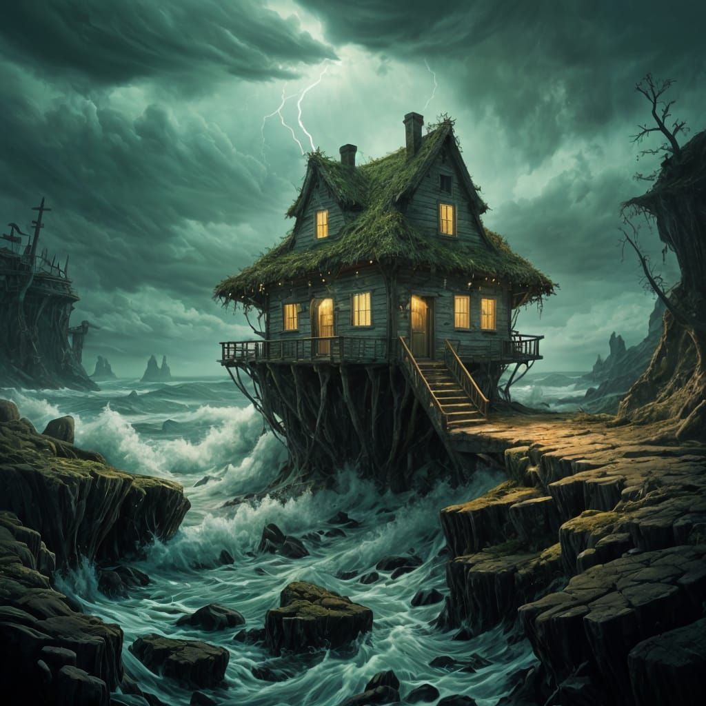 Surreal Mushroom Abode Glows with an Ominous Phosphorescent ...