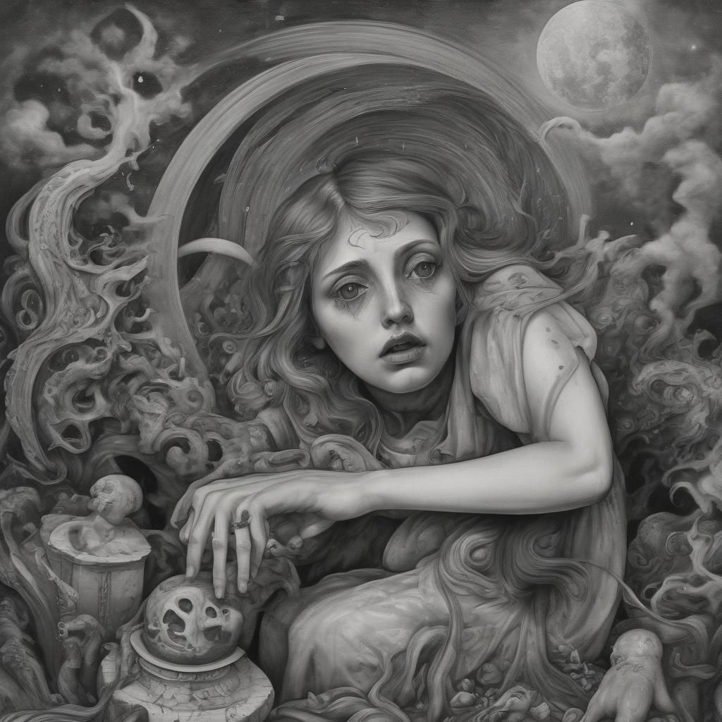 Abstract Image of Incoherent Lunacy