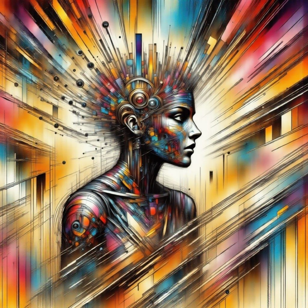 Dynamic Abstract Design with Vibrant Colors