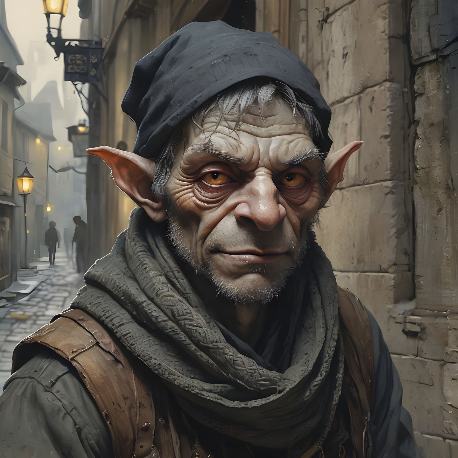 Goblin Thief Portrait in Old Master Style