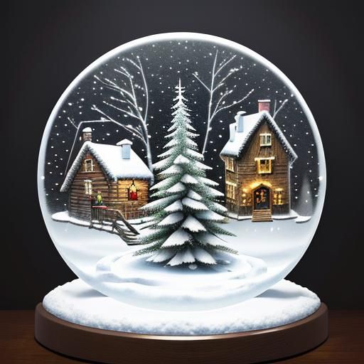 Enchanting Snow Globe Scenes in a Whimsical World