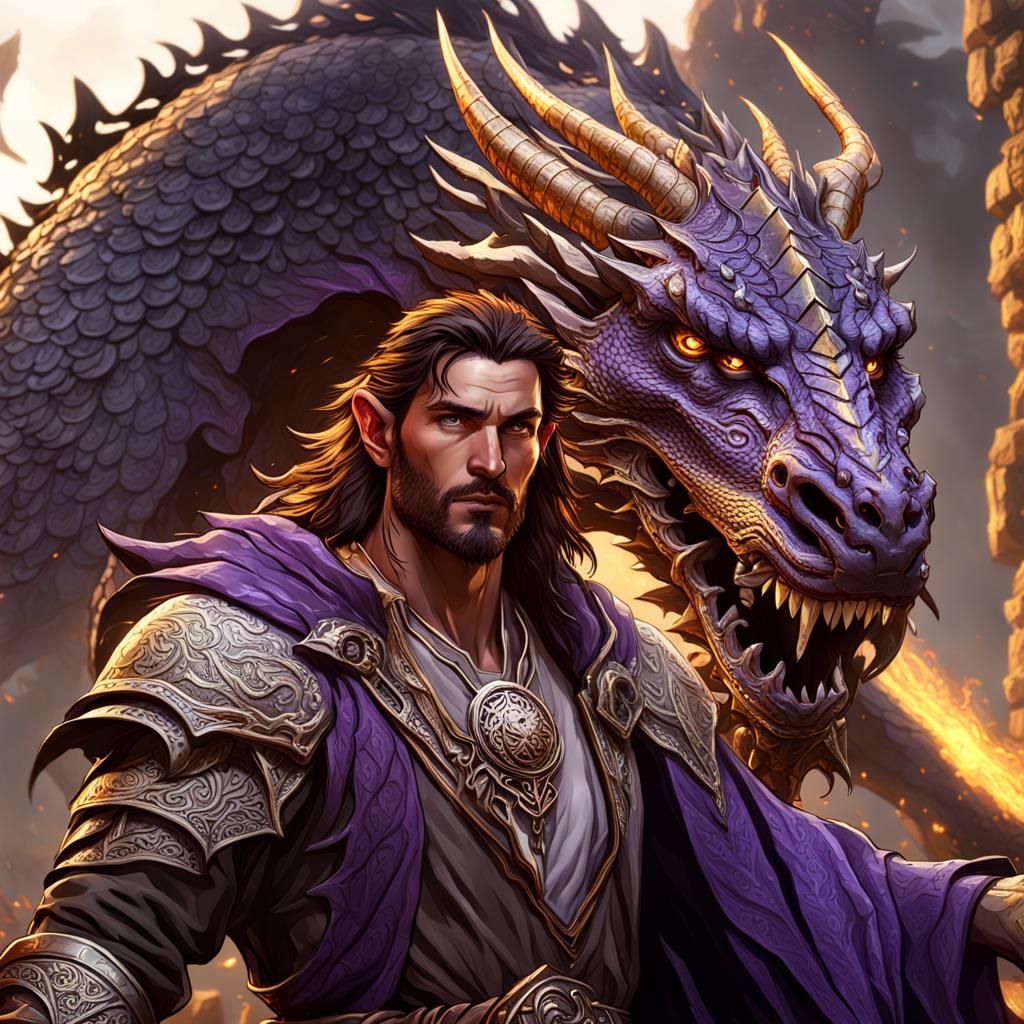 Druid and Dragon: Dark Fantasy Concept Art