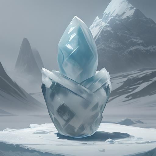 Detailed Matte Painting of an Ice Potato