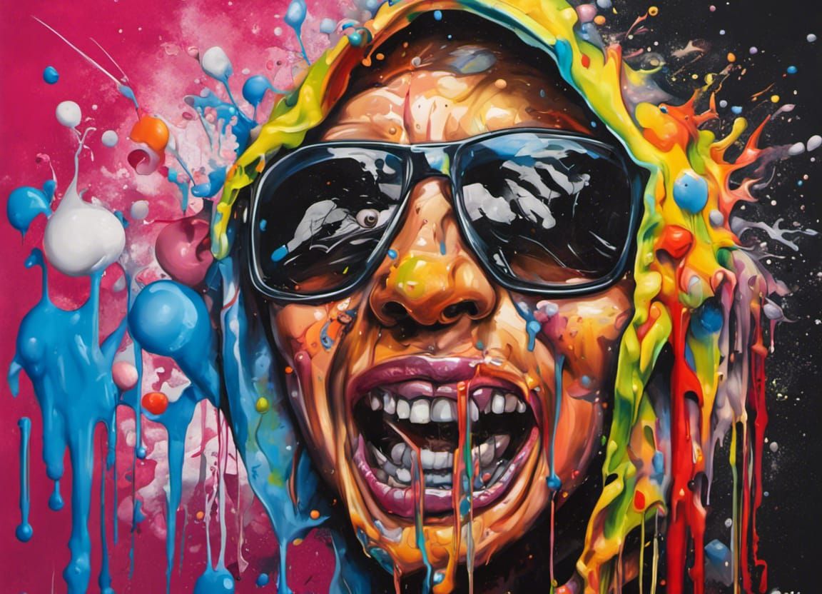 Lightbulb Idea in Colorful Graffiti Art Style