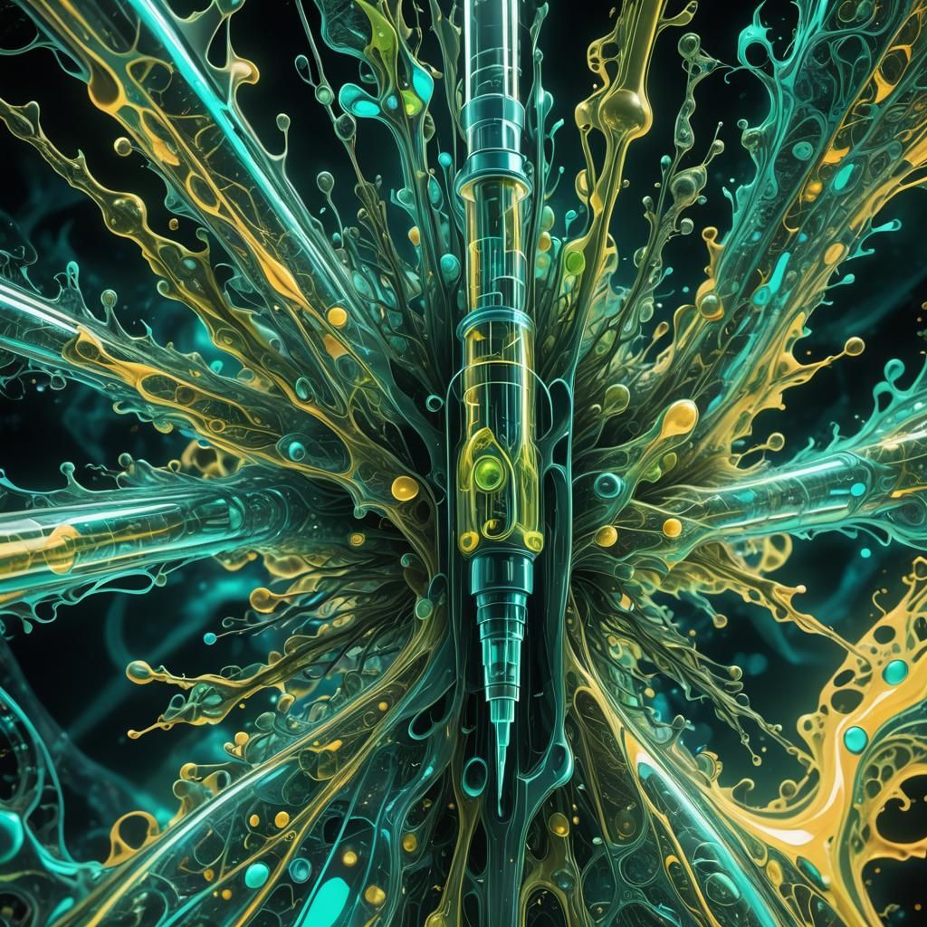 Complex Abstract Serum Artwork in 8K Resolution