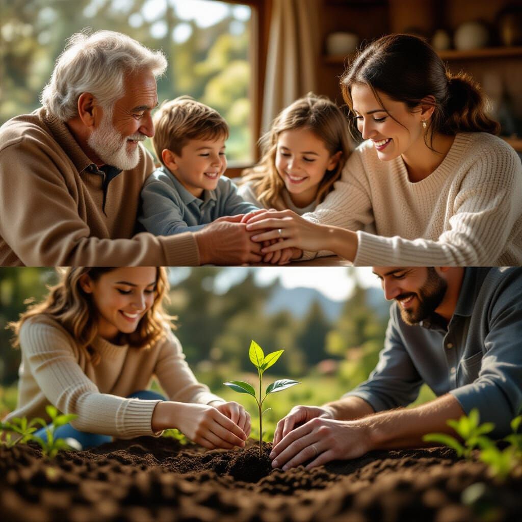 Generations Connect: A Family's Tender Moments