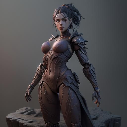 Detailed Action Figure Concept Art