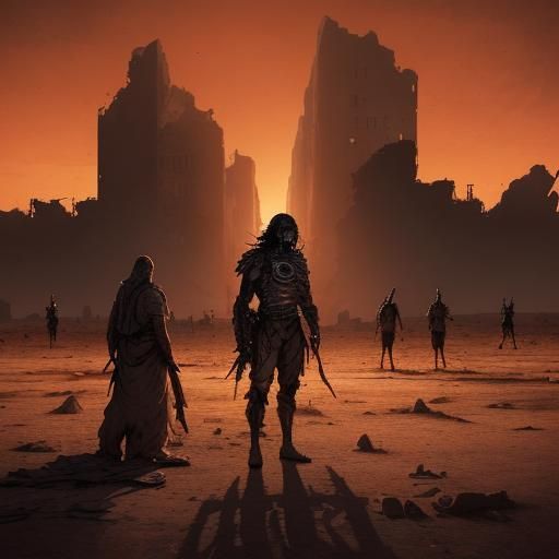 Apocalyptic Last Stand: Humanity's Defiance