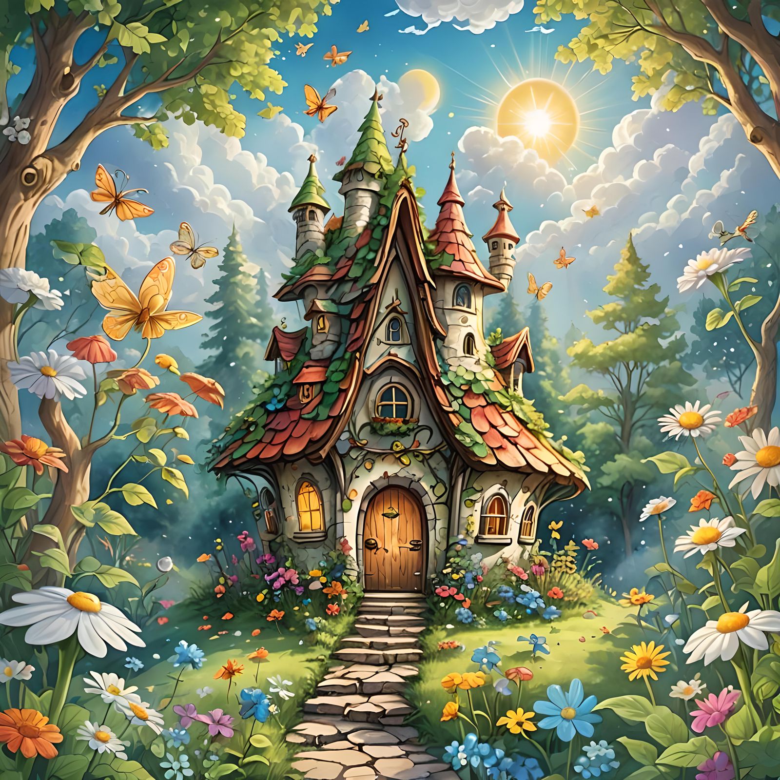 In a small meadow of the woods..