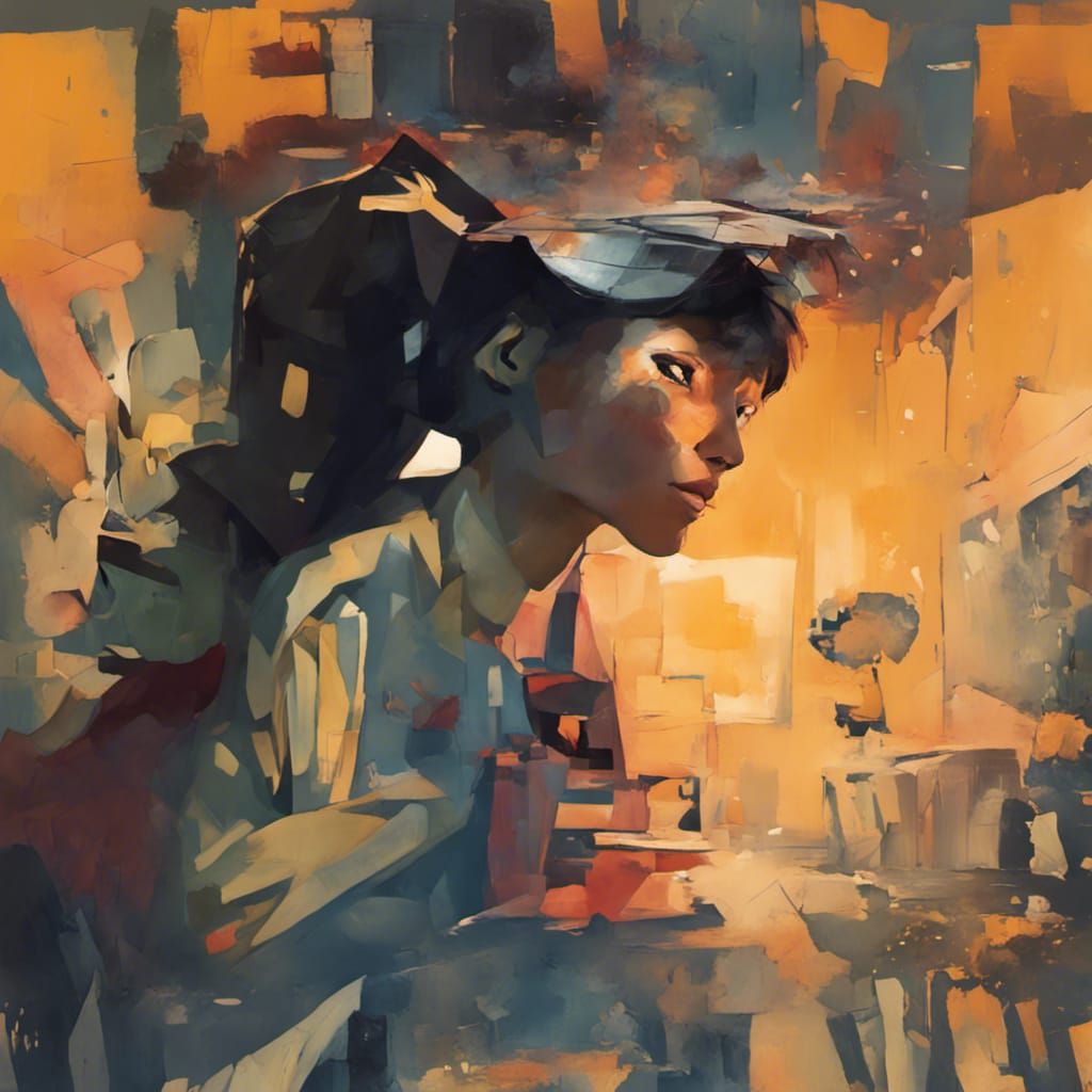 Abstract AI Image Based on a Simple Prompt