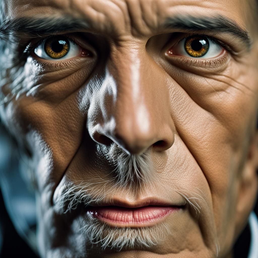 Striking Skull Portrait with Bokeh and Studio Lighting