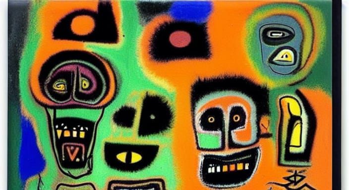 Fierce Expressionist Portraits in Dark, Vibrant Hues