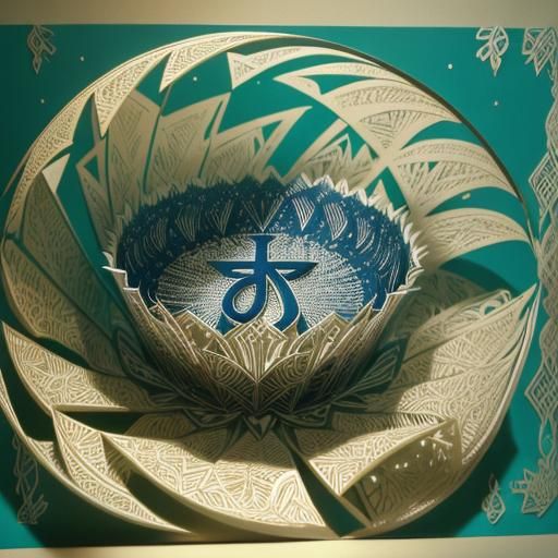 Detailed Paper-Cut Art Spelling "SALLIS"