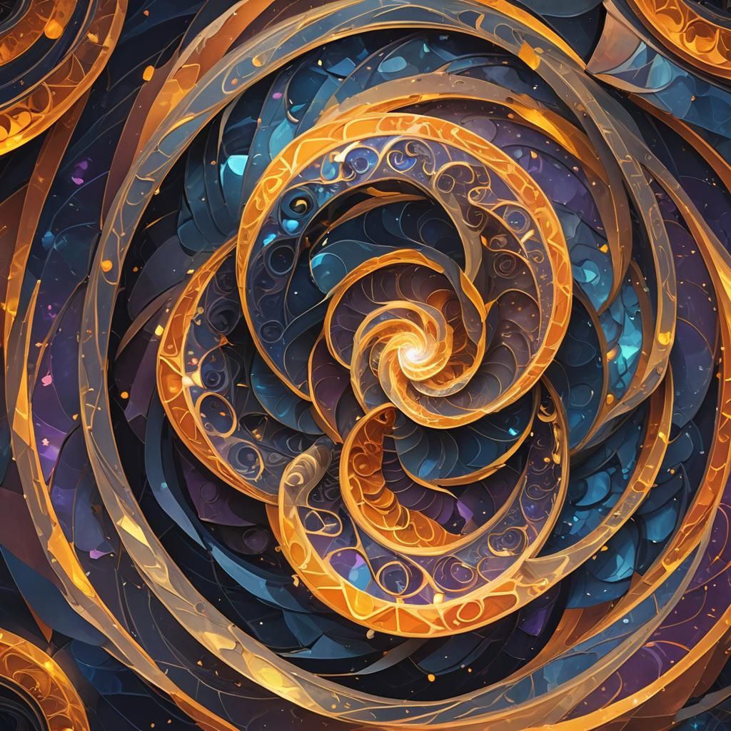 Harmonious Yin Yang Symbol in Low-Poly 3D