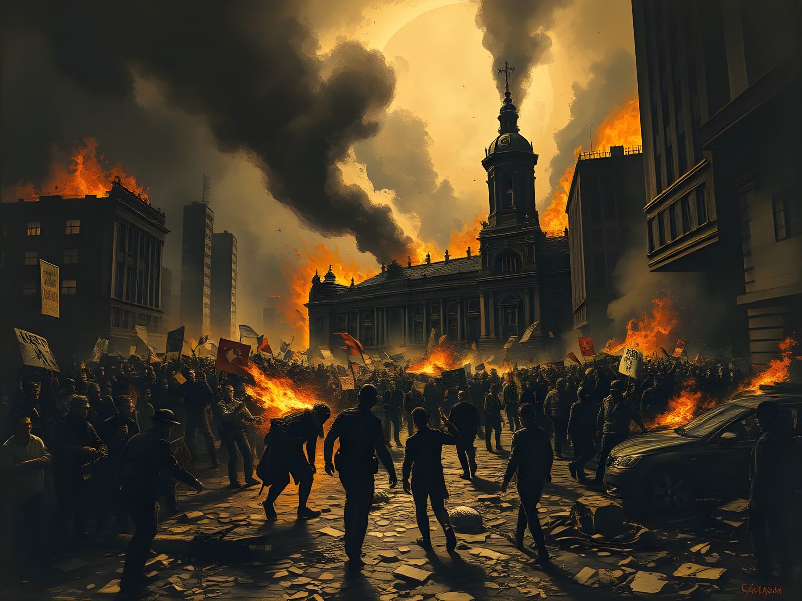 Dark Urban Chaos: A Grim Future Unfolds