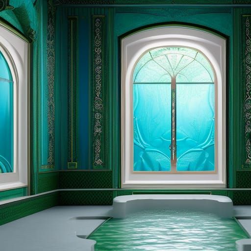 Intricate Pool Room Interior in Ultra HD