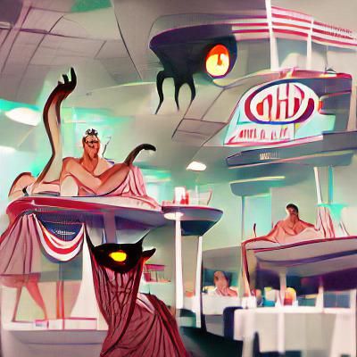 Ancient Evil Rules Nudist Colony in Haunted Diner