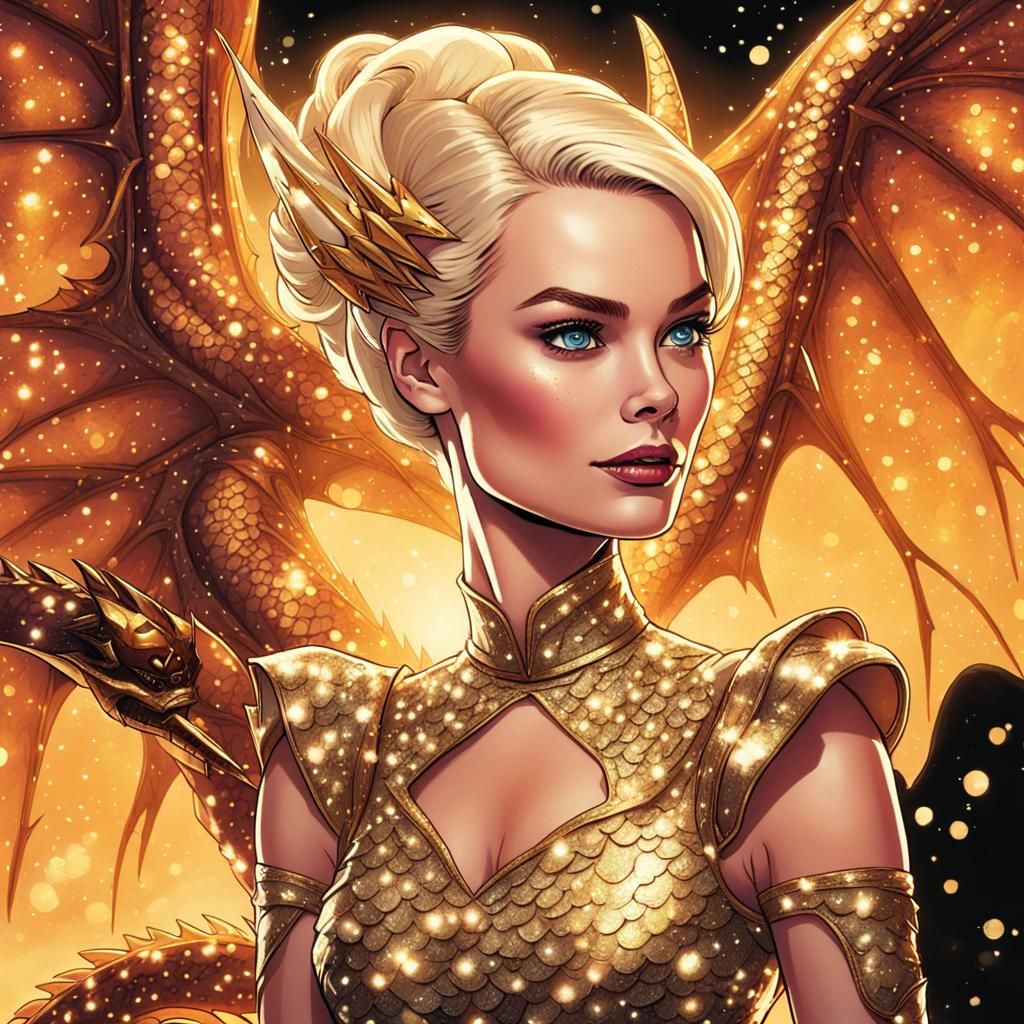 Margot Robbie as Barbie Dragon Fairy