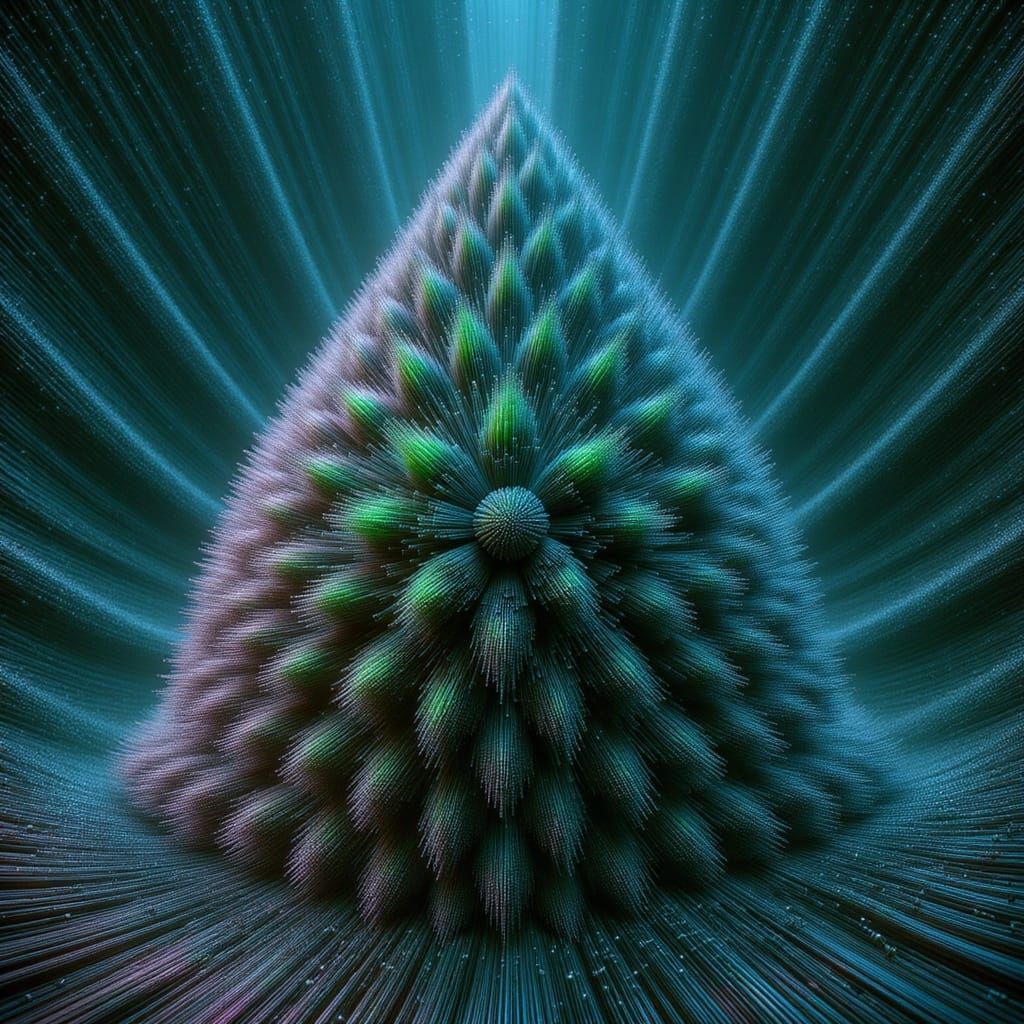 Chibi Dragon on Bioluminescent Mushroom