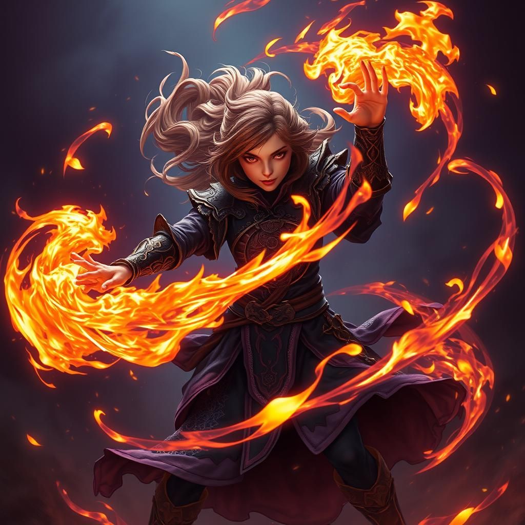 Pyrelia of Ashland - Fire wielder