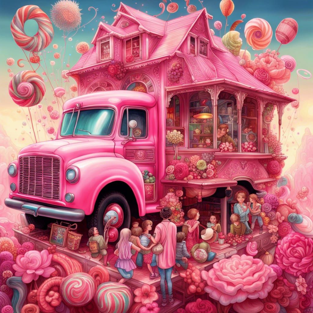 Samsarapunk Candy Truck Fantasycore Artwork