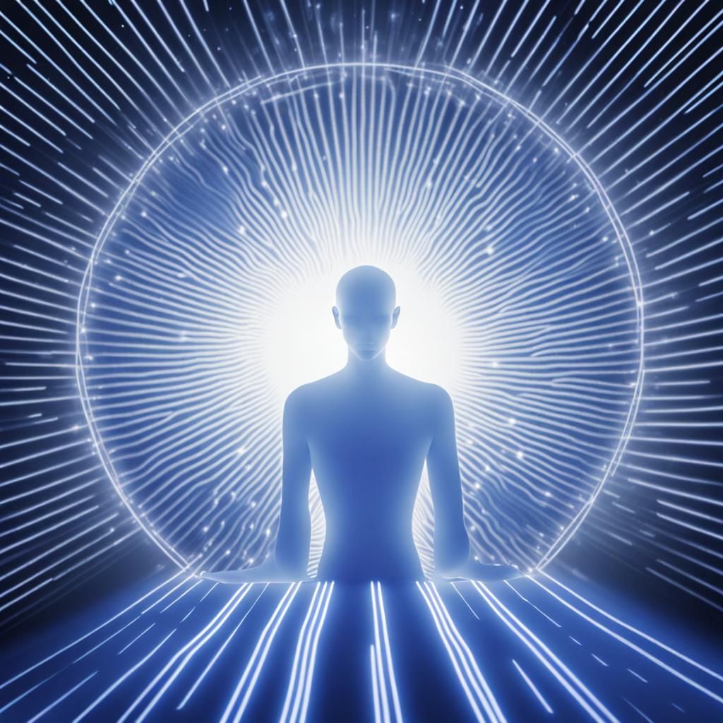 Glowing Celestial Being in Astral Trance Event