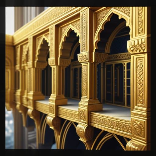 Majestic Grand Palace with Intricate Stone Carvings