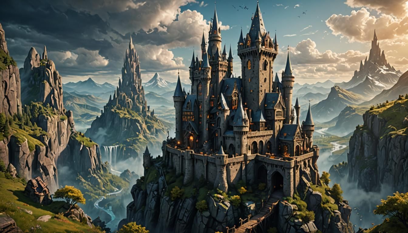 Fantastical Wizard's Tower Concept Art