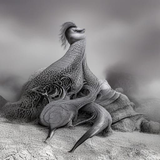 Australian Berserker with Fractal and Zodiac Elements