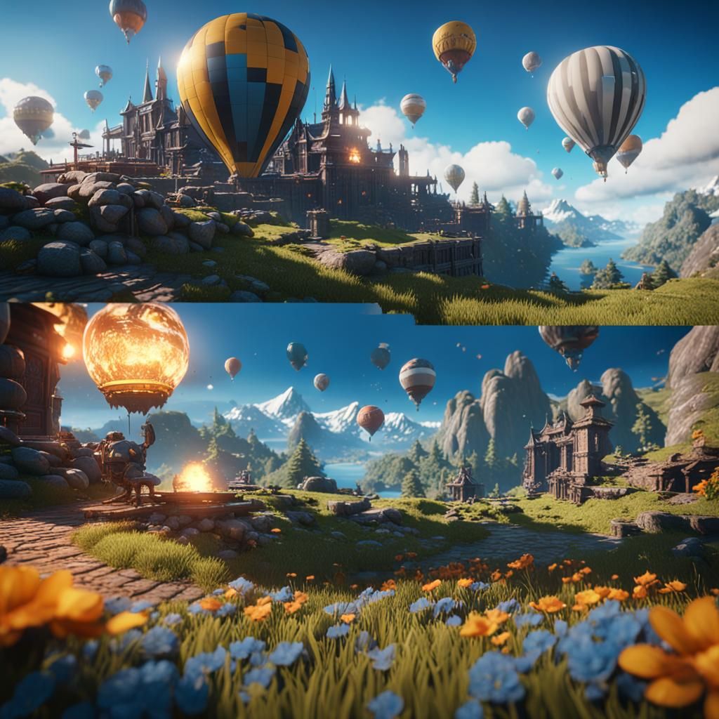 Epic 3D Videogame Graphics Rendered in Unreal Engine