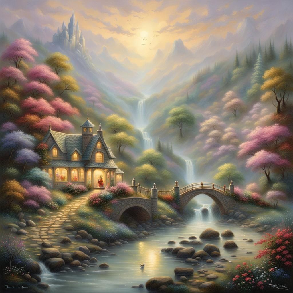 Father Inspires Daughter's Art, Ethereal Fantasy Style