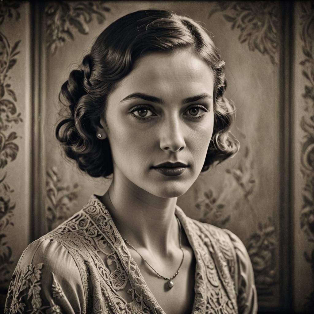 Portrait of a Beautiful French Woman, Circa 1934