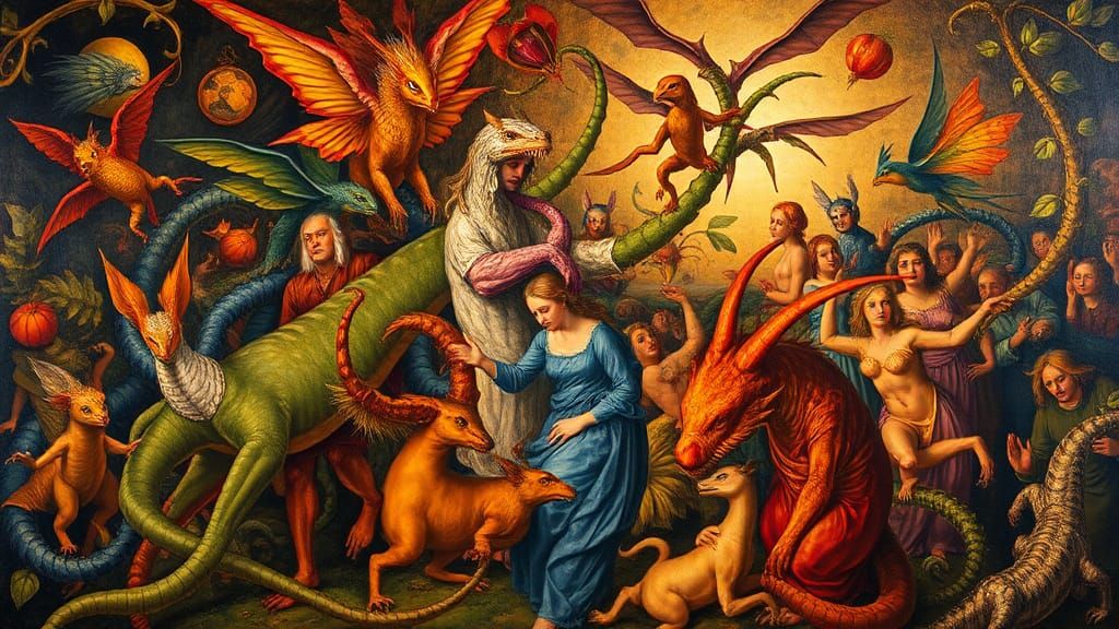 Dreamlike Procession in Dutch Renaissance Style