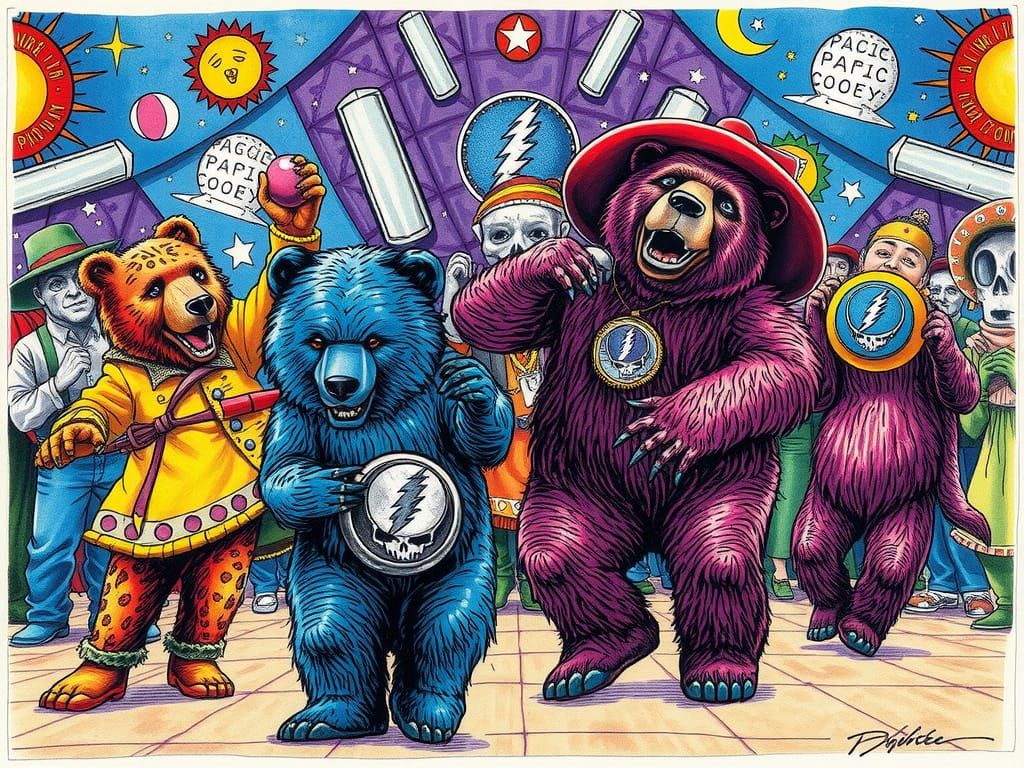 Grateful Dead Dancing Bears