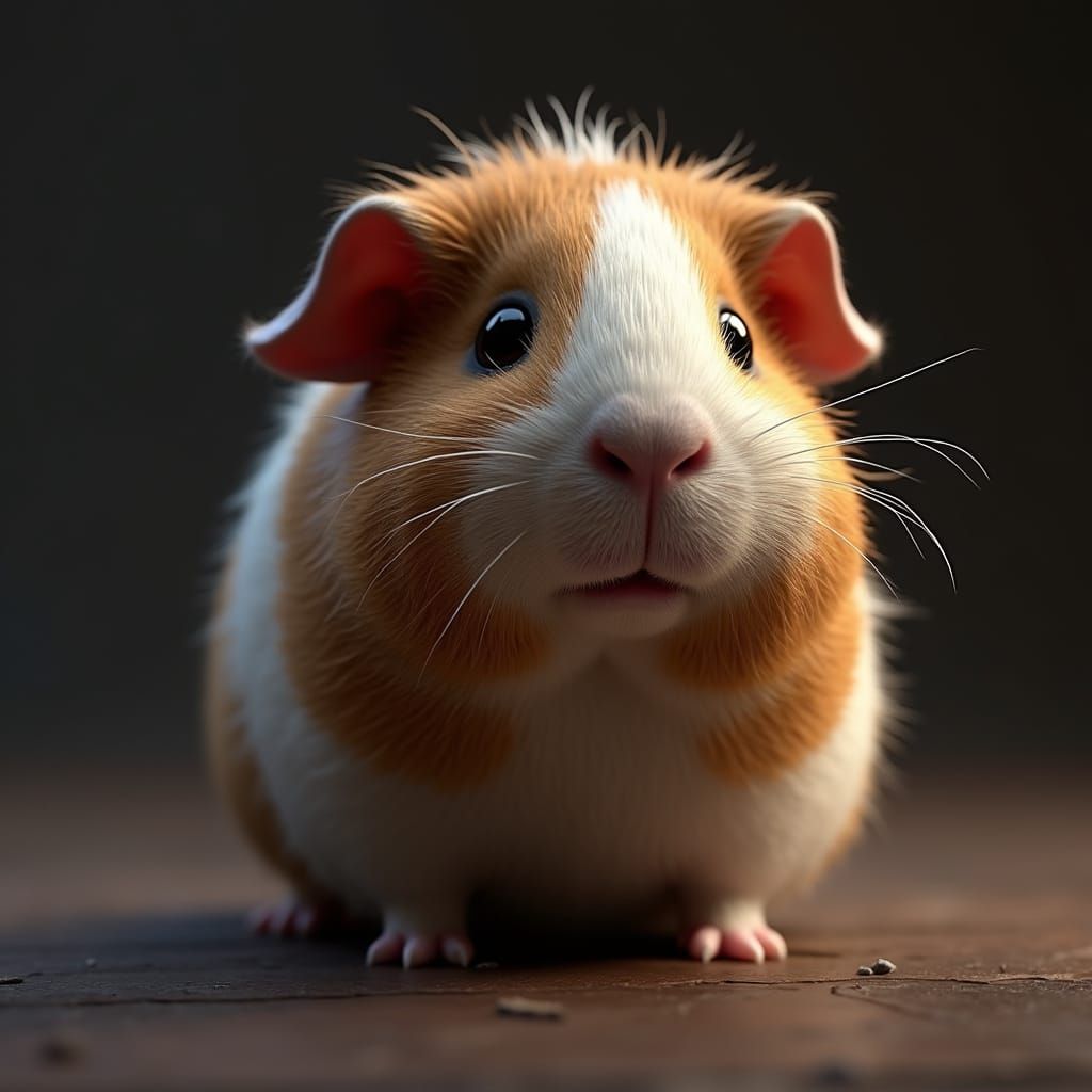 Hyperrealistic Guinea Pig in Unreal Engine 3D