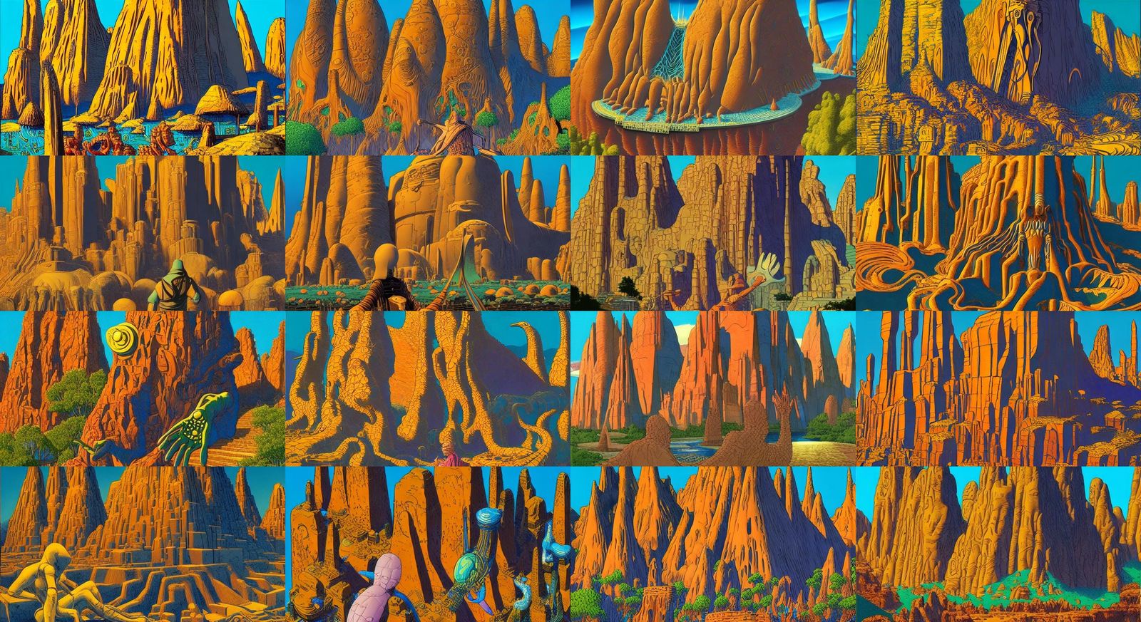 Ancient Alien City: Comic Book Style