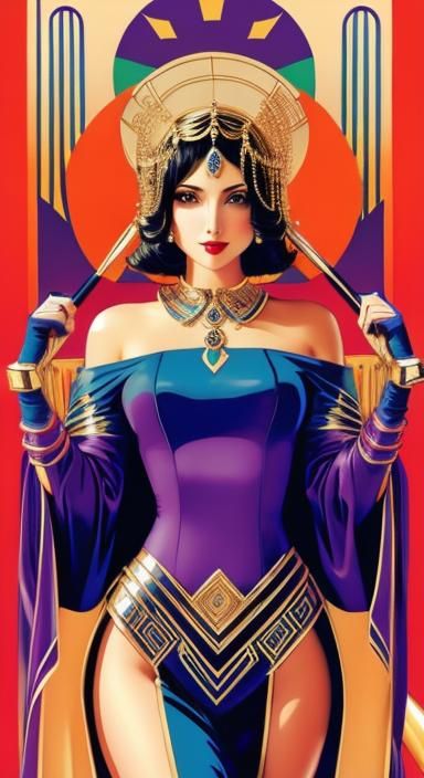 Art Deco Design in Vibrant Colors