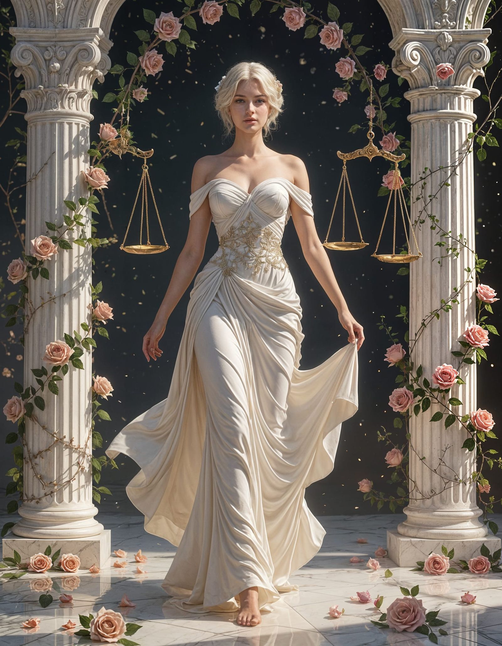 Astrea Embodies Justice and Harmony with Dancing Scales