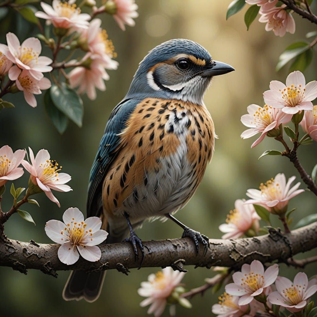 Realistic Wildlife Scene in Vibrant Color