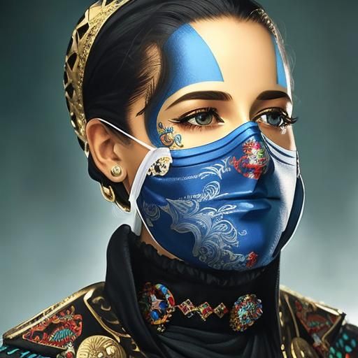 Erté Inspired 3D Woman: Detailed Art Deco