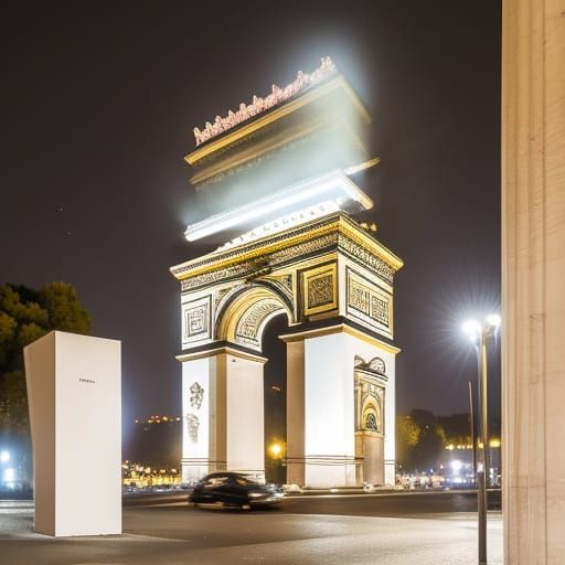 Teleportation of Arc de Triomphe