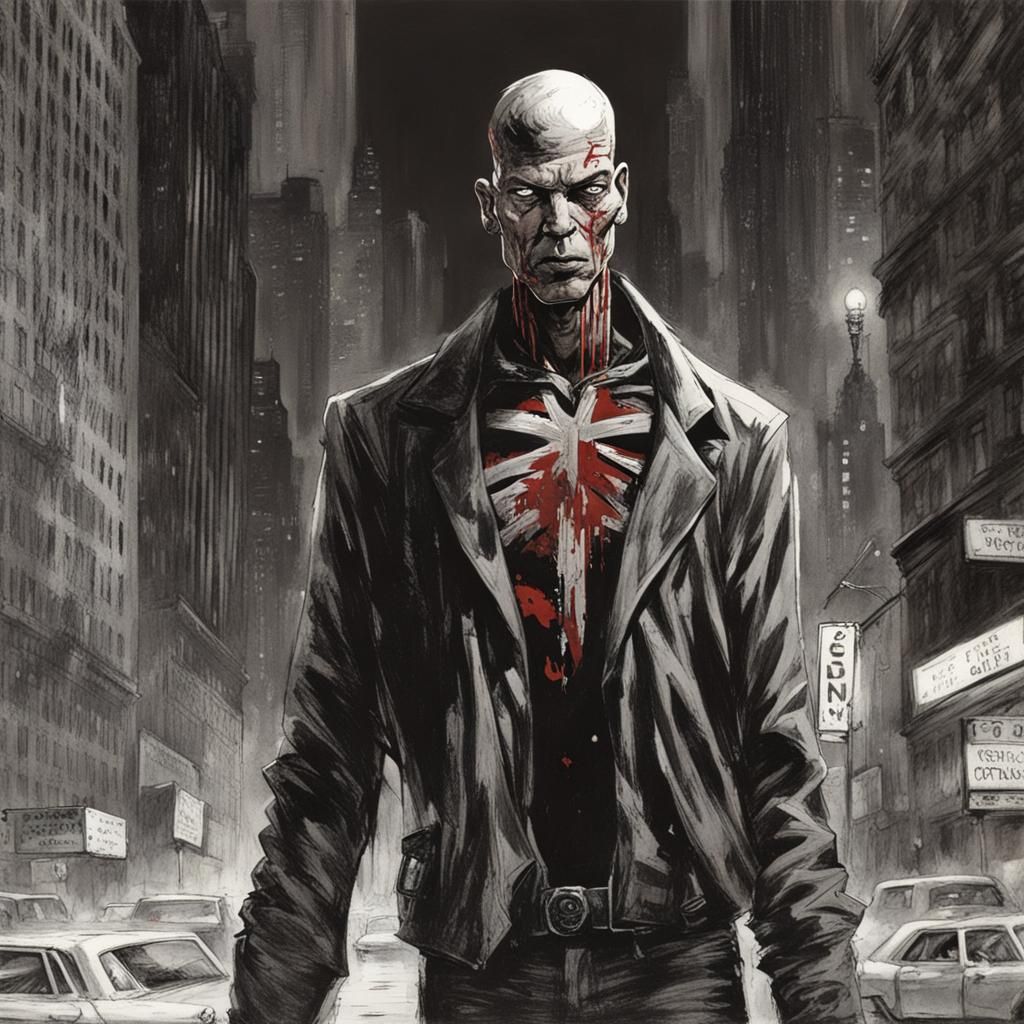 Bleeding Cyborg Lost in 1980s New York