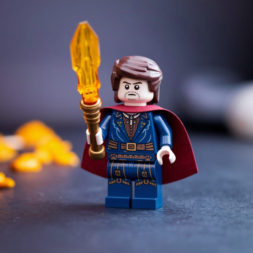 Grimdark LEGO Art in a Dark Fantasy Style