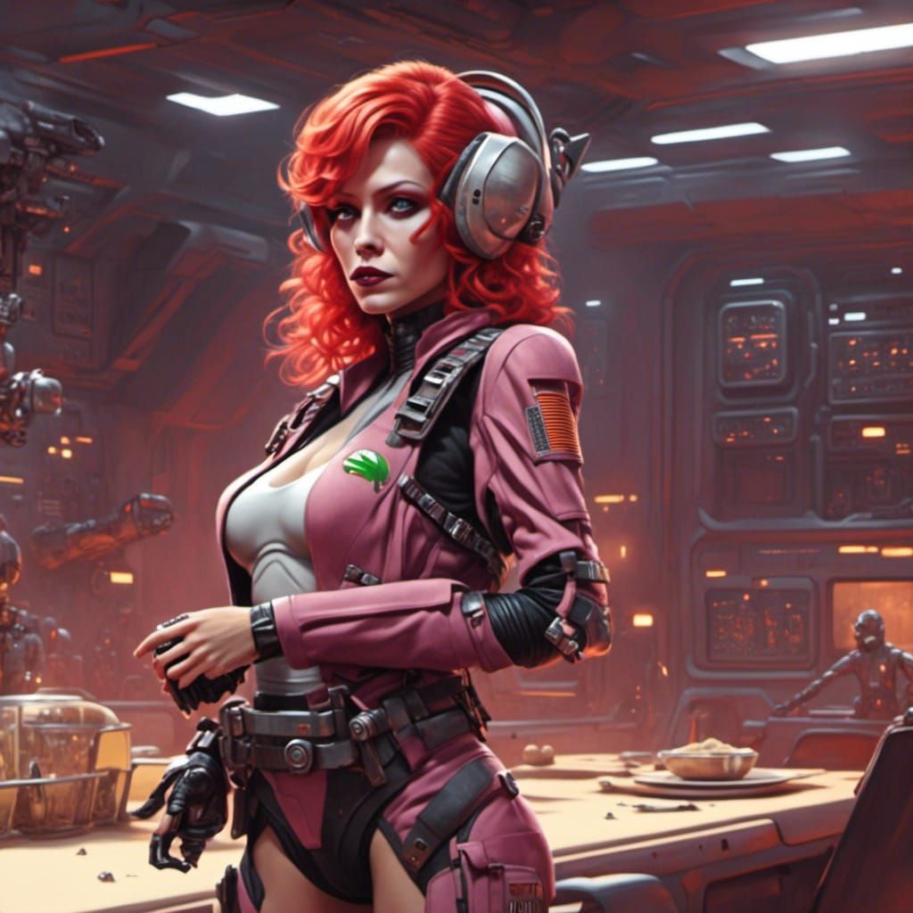 Martian Valentine Michael Smith in Sci-Fi Style