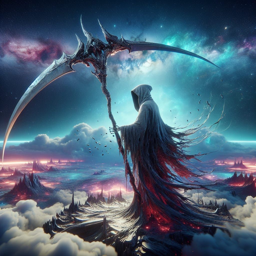 Grim Reaper Scythe in Cosmic Final Battle
